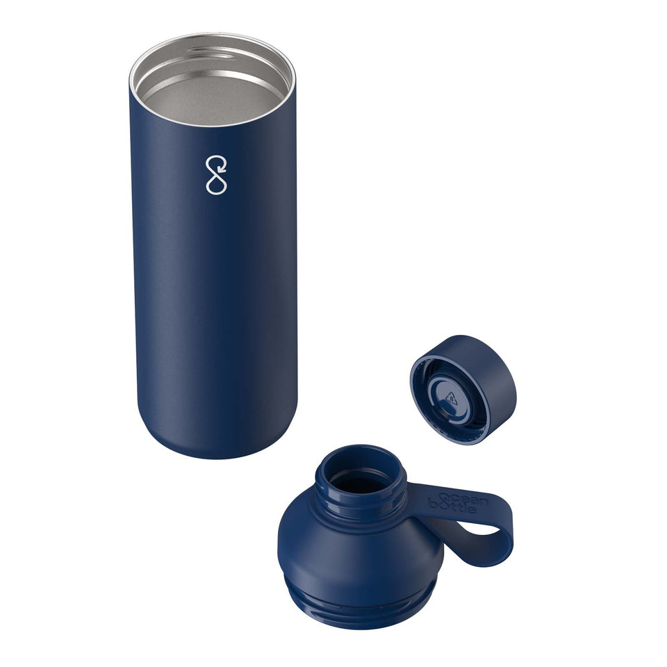 Borraccia Ocean Bottle Peak da 710 ml in acciaio inossidabile riciclato personalizzato con logo - Pubblienne