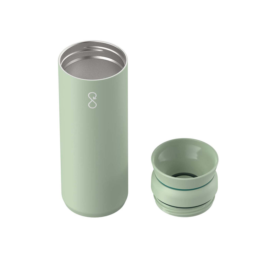 Ocean Bottle Peak Brew 590 ml, tumbler in acciaio inox riciclato personalizzato con logo - Pubblienne