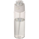 Borraccia in plastica riciclata RCS con tappo a doppia funzione e cannuccia a scatto da 700 ml Theron personalizzato con logo - Pubblienne