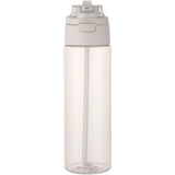 Borraccia in plastica riciclata RCS con tappo a doppia funzione e cannuccia a scatto da 700 ml Theron personalizzato con logo - Pubblienne