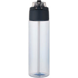Borraccia in plastica riciclata RCS con tappo a doppia funzione e cannuccia a scatto da 700 ml Theron personalizzato con logo - Pubblienne