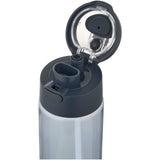 Borraccia in plastica riciclata RCS con tappo a doppia funzione e cannuccia a scatto da 700 ml Theron personalizzato con logo - Pubblienne