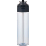 Borraccia in plastica riciclata RCS con tappo a doppia funzione e cannuccia a scatto da 700 ml Theron personalizzato con logo - Pubblienne