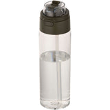 Borraccia in plastica riciclata RCS con tappo a doppia funzione e cannuccia a scatto da 700 ml Theron personalizzato con logo - Pubblienne