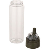 Borraccia in plastica riciclata RCS con tappo a doppia funzione e cannuccia a scatto da 700 ml Theron personalizzato con logo - Pubblienne