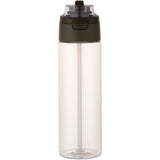 Borraccia in plastica riciclata RCS con tappo a doppia funzione e cannuccia a scatto da 700 ml Theron personalizzato con logo - Pubblienne