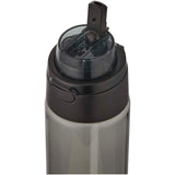 Borraccia in plastica riciclata RCS con tappo a doppia funzione e cannuccia a scatto da 700 ml Theron personalizzato con logo - Pubblienne