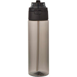 Borraccia in plastica riciclata RCS con tappo a doppia funzione e cannuccia a scatto da 700 ml Theron personalizzato con logo - Pubblienne