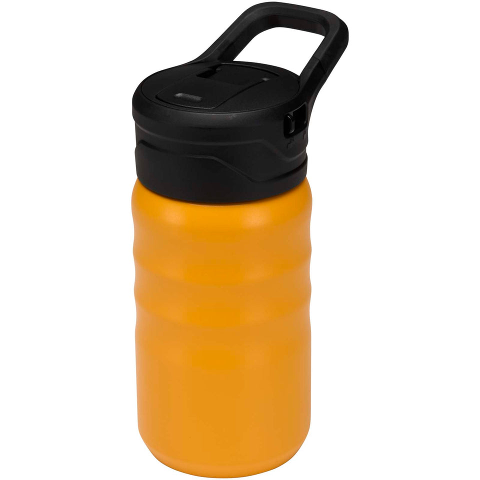 Borraccia sportiva in acciaio inossidabile a doppia parete riciclato RCS con cannuccia ribaltabile d 350 ml Knox personalizzato con logo - Pubblienne