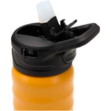 Borraccia sportiva in acciaio inossidabile a doppia parete riciclato RCS con cannuccia ribaltabile d 350 ml Knox personalizzato con logo - Pubblienne