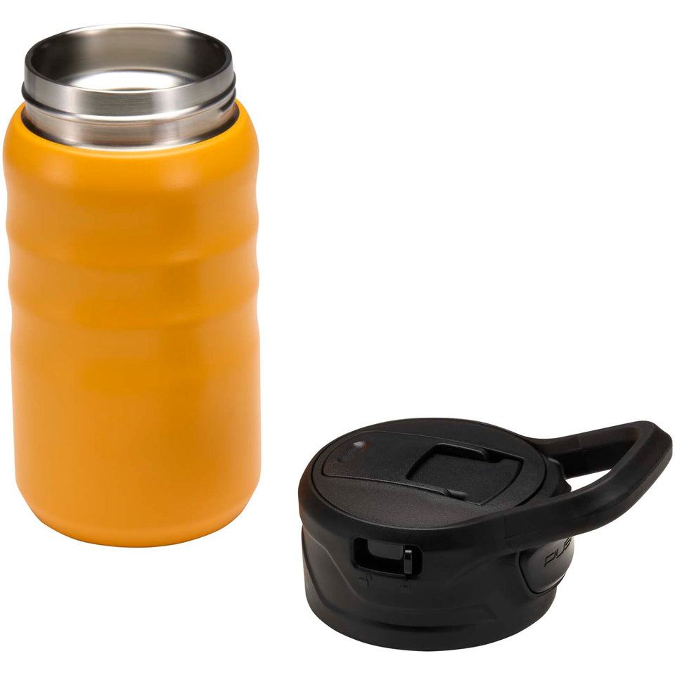 Borraccia sportiva in acciaio inossidabile a doppia parete riciclato RCS con cannuccia ribaltabile d 350 ml Knox personalizzato con logo - Pubblienne