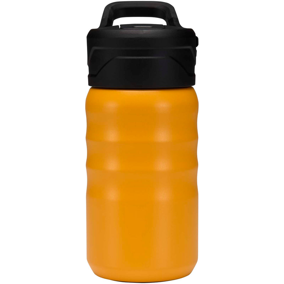Borraccia sportiva in acciaio inossidabile a doppia parete riciclato RCS con cannuccia ribaltabile d 350 ml Knox personalizzato con logo - Pubblienne