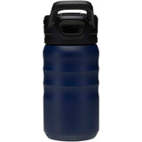 Borraccia sportiva in acciaio inossidabile a doppia parete riciclato RCS con cannuccia ribaltabile d 350 ml Knox personalizzato con logo - Pubblienne