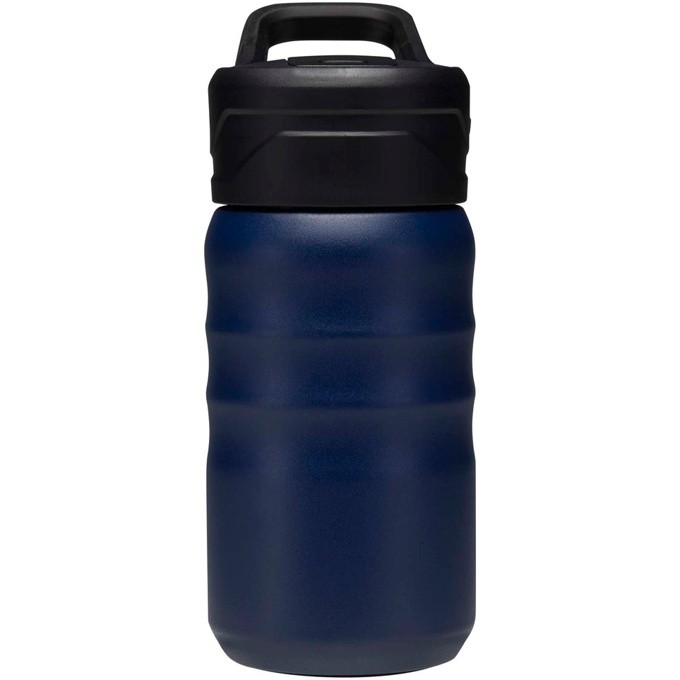 Borraccia sportiva in acciaio inossidabile a doppia parete riciclato RCS con cannuccia ribaltabile d 350 ml Knox personalizzato con logo - Pubblienne