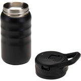 Borraccia sportiva in acciaio inossidabile a doppia parete riciclato RCS con cannuccia ribaltabile d 350 ml Knox personalizzato con logo - Pubblienne