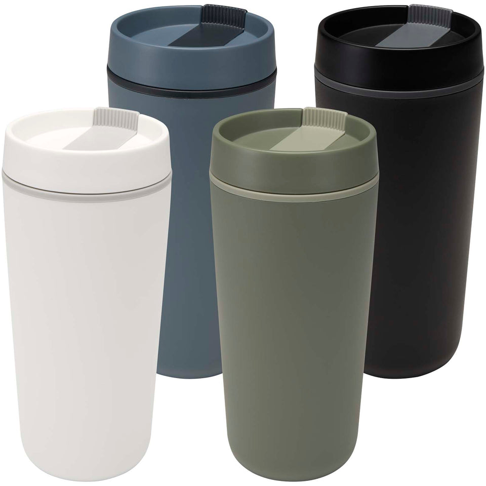 Bicchiere in plastica a doppia parete Sedona da 480 ml personalizzato con logo - Pubblienne