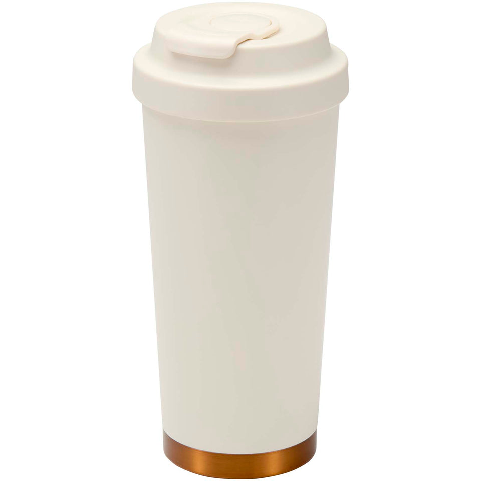 Bicchiere termico da 480 ml in acciaio inossidabile riciclato RCS a doppia parete Hampton personalizzato con logo - Pubblienne