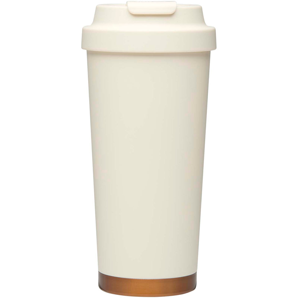 Bicchiere termico da 480 ml in acciaio inossidabile riciclato RCS a doppia parete Hampton personalizzato con logo - Pubblienne