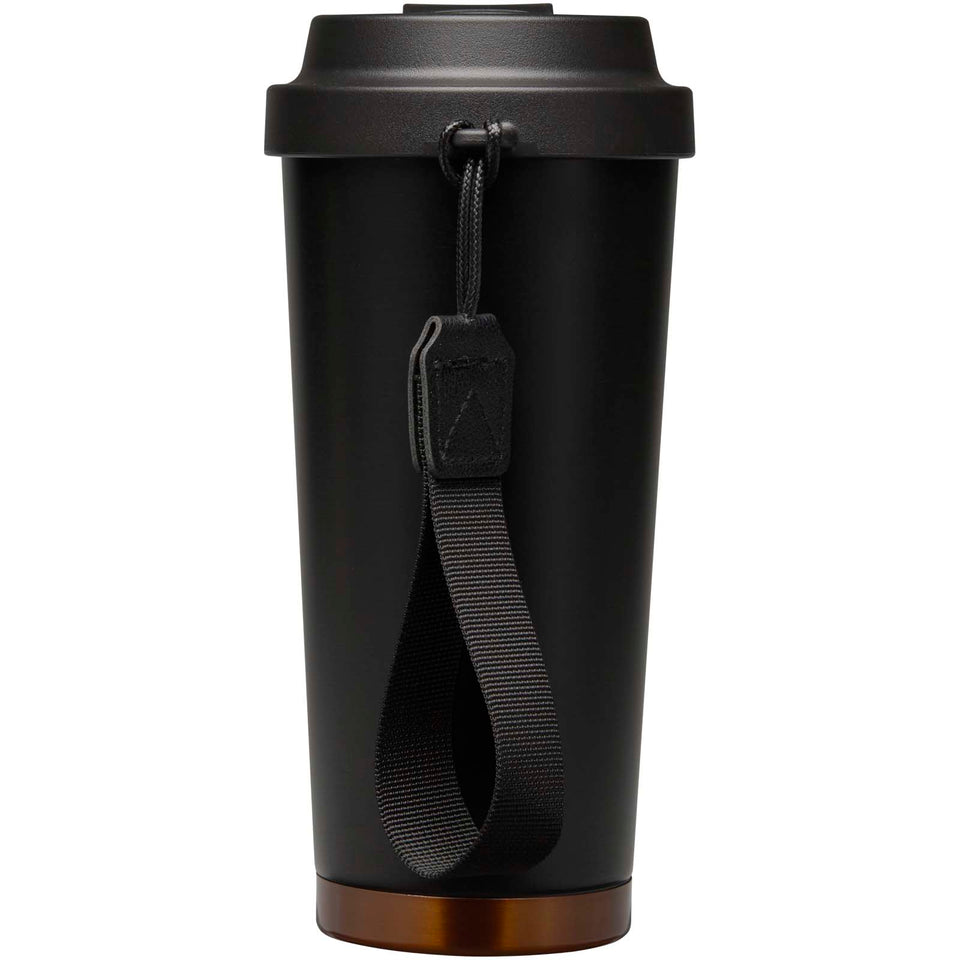 Bicchiere termico da 480 ml in acciaio inossidabile riciclato RCS a doppia parete Hampton personalizzato con logo - Pubblienne