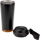 Bicchiere termico da 480 ml in acciaio inossidabile riciclato RCS a doppia parete Hampton personalizzato con logo - Pubblienne
