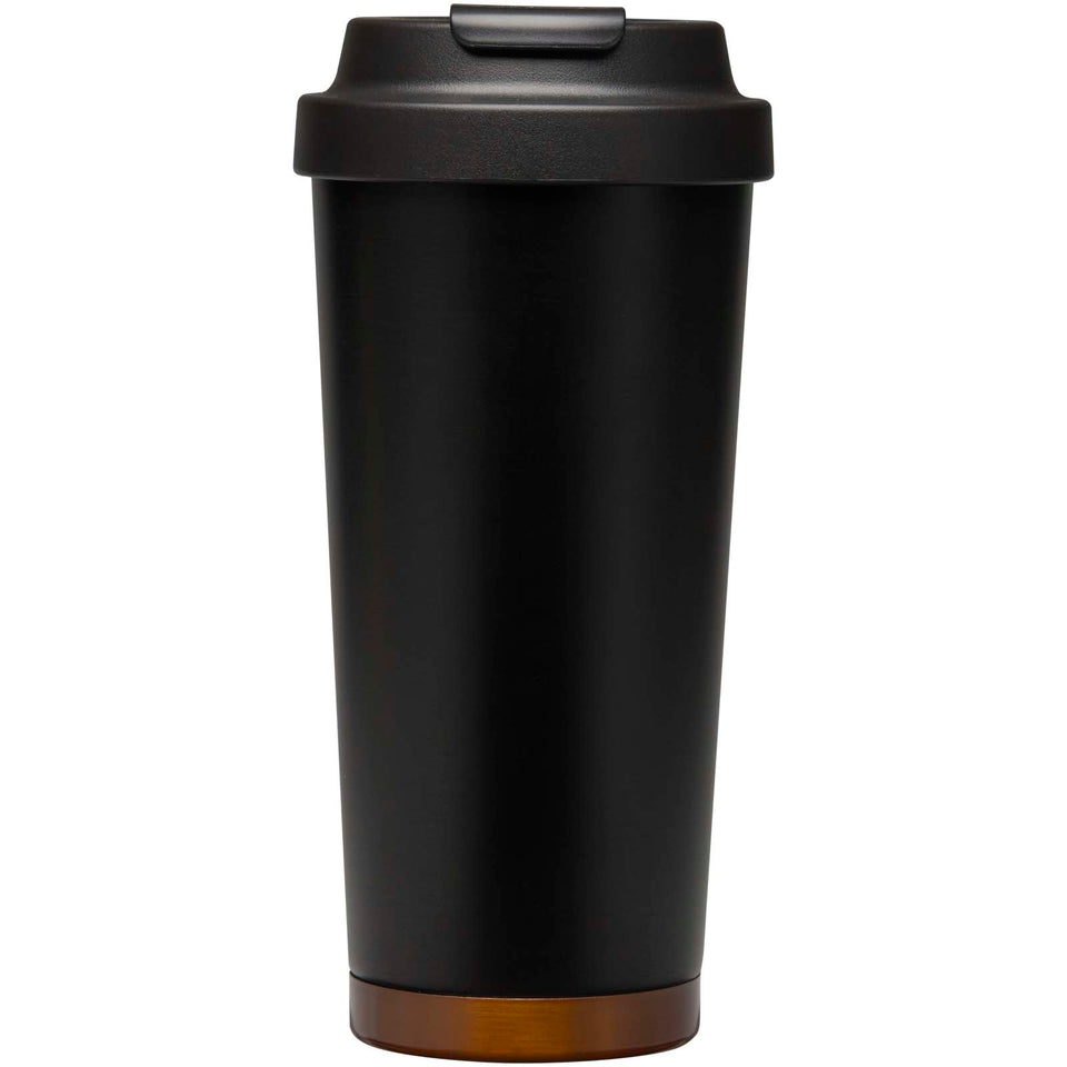 Bicchiere termico da 480 ml in acciaio inossidabile riciclato RCS a doppia parete Hampton personalizzato con logo - Pubblienne