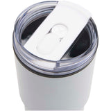 Bicchiere termico in materiale riciclato RCS a doppia parete con cannuccia da 540 ml Westin personalizzato con logo - Pubblienne