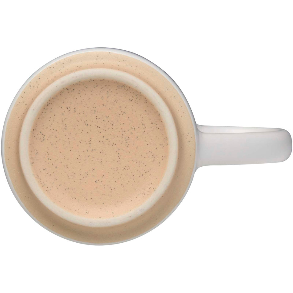 Tazza in ceramica impilabile con finitura opaca da 180 ml Camilla personalizzato con logo - Pubblienne