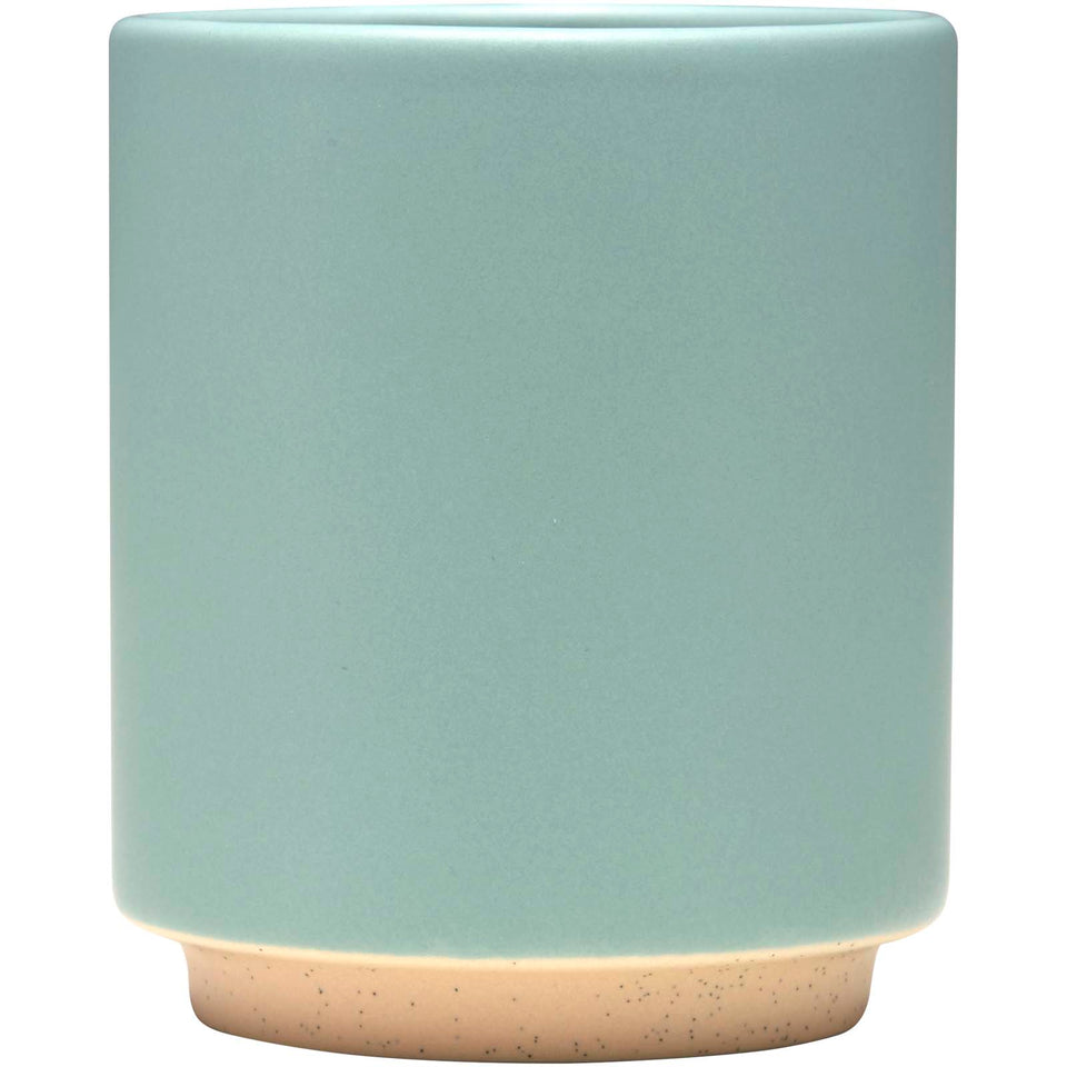 Tazza in ceramica impilabile con finitura opaca da 180 ml Camilla personalizzato con logo - Pubblienne