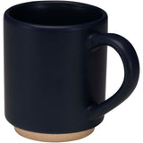 Tazza in ceramica impilabile con finitura opaca da 180 ml Camilla personalizzato con logo - Pubblienne