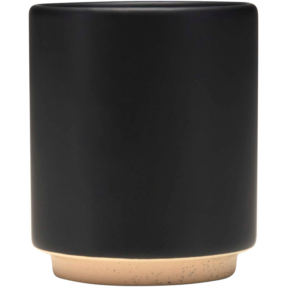 Tazza in ceramica impilabile con finitura opaca da 180 ml Camilla personalizzato con logo - Pubblienne