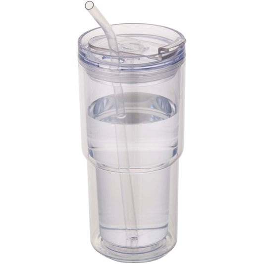 Bicchiere in plastica a doppia parete da 480 ml Archer personalizzato con logo - Pubblienne