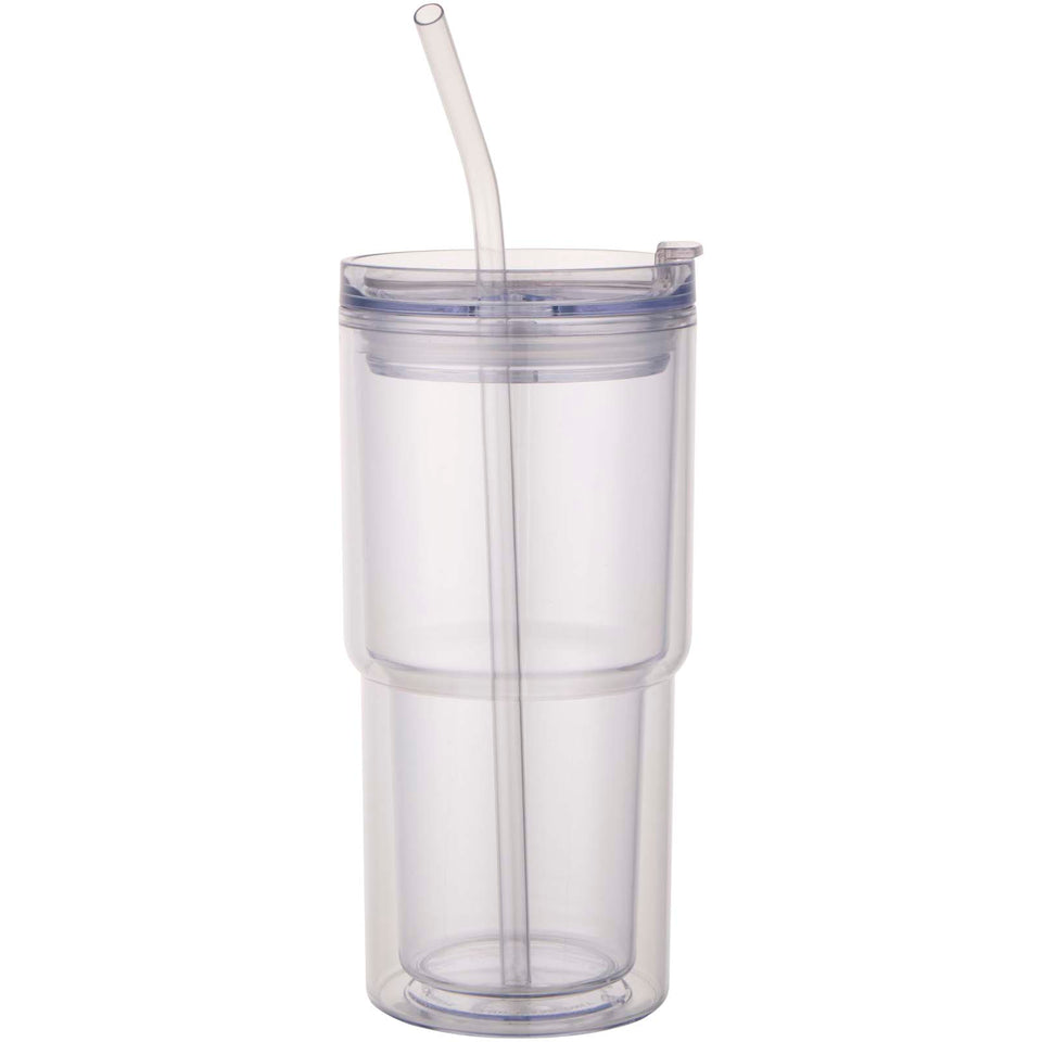 Bicchiere in plastica a doppia parete da 480 ml Archer personalizzato con logo - Pubblienne