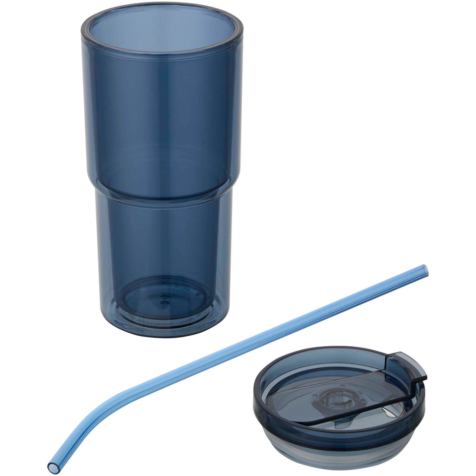 Bicchiere in plastica a doppia parete da 480 ml Archer personalizzato con logo - Pubblienne