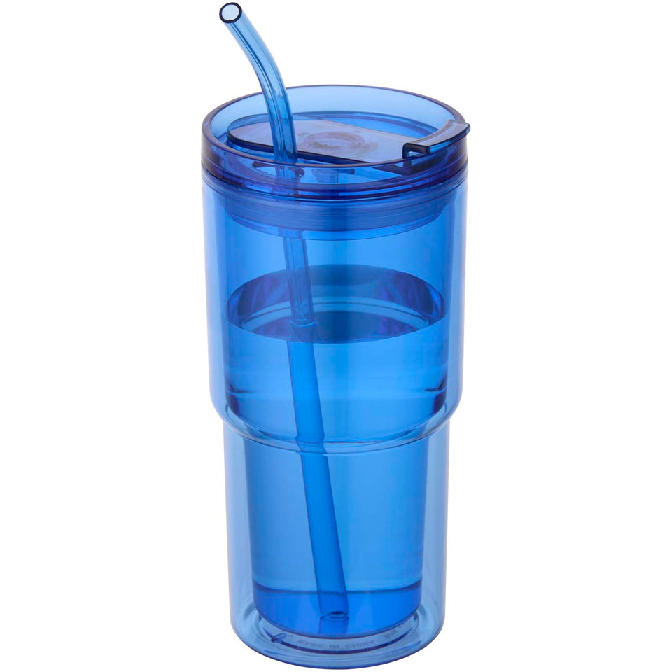 Bicchiere in plastica a doppia parete da 480 ml Archer personalizzato con logo - Pubblienne