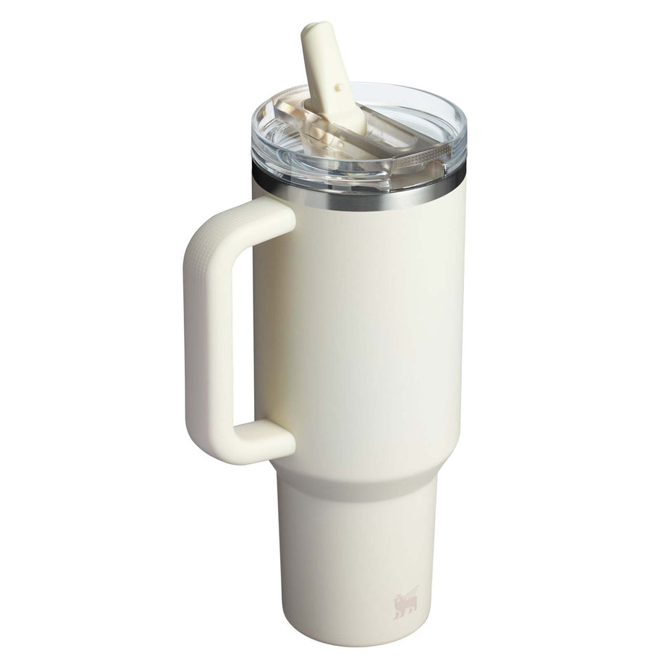 Bicchiere Stanley Quencher® ProTour da 1180 ml in acciaio inox riciclato isolato con cannuccia ribaltabile personalizzato con logo - Pubblienne