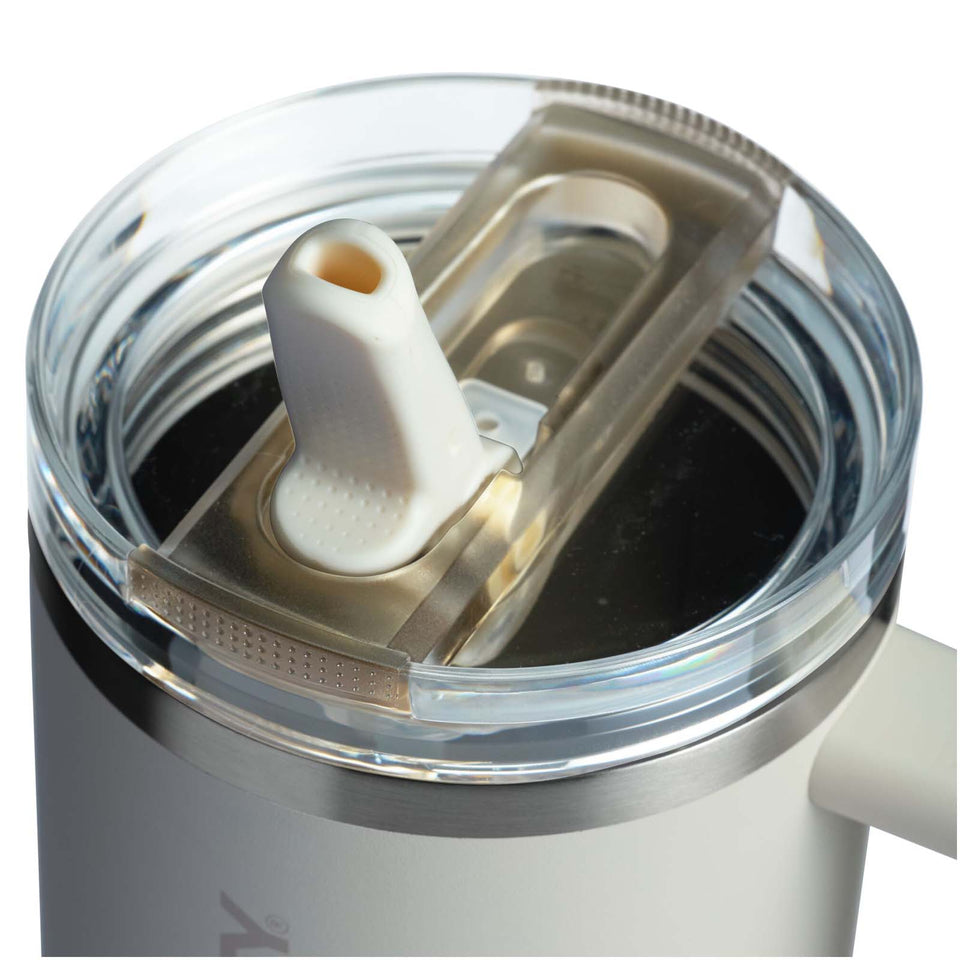 Bicchiere Stanley Quencher® ProTour da 1180 ml in acciaio inox riciclato isolato con cannuccia ribaltabile personalizzato con logo - Pubblienne