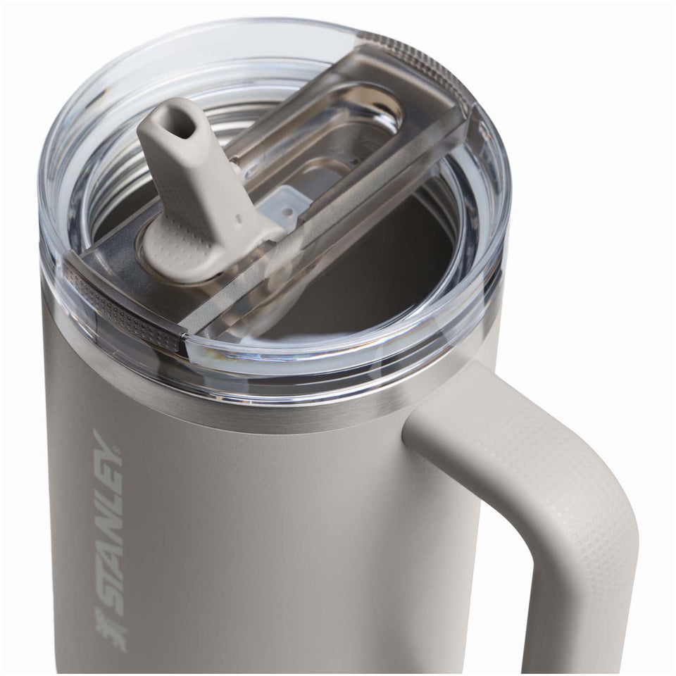 Bicchiere Stanley Quencher® ProTour da 1180 ml in acciaio inox riciclato isolato con cannuccia ribaltabile personalizzato con logo - Pubblienne