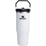 Bicchiere isolato Stanley IceFlow™ 2.0 da 890 ml in acciaio inox con cannuccia ribaltabile personalizzato con logo - Pubblienne