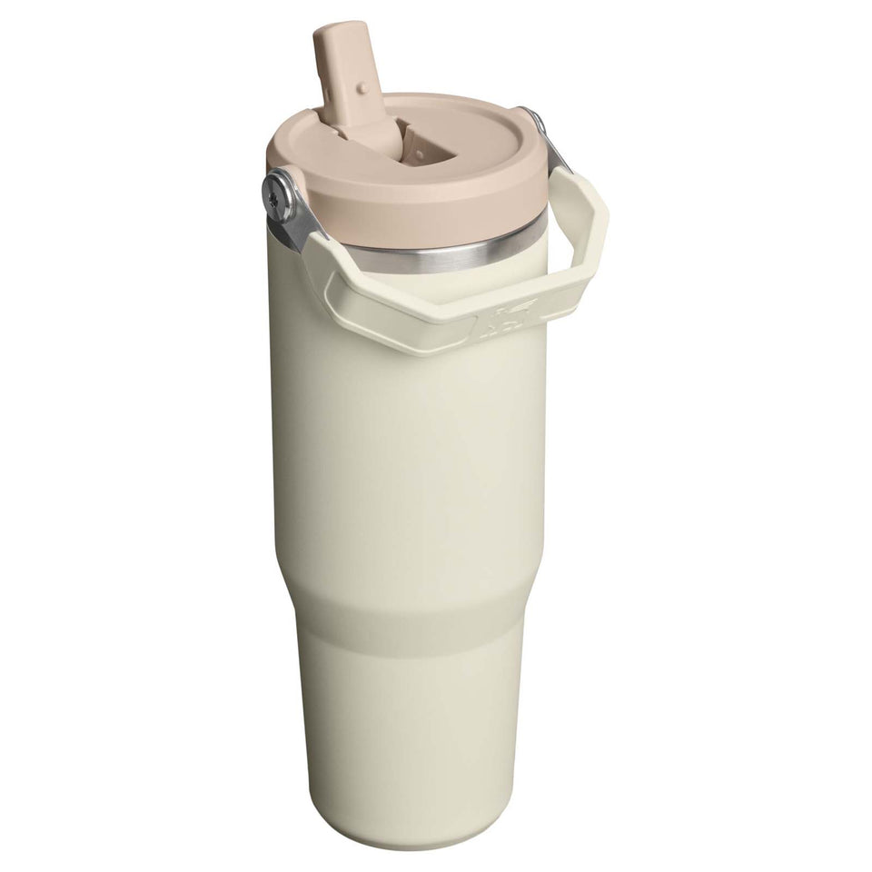 Bicchiere isolato Stanley IceFlow™ 2.0 da 890 ml in acciaio inox con cannuccia ribaltabile personalizzato con logo - Pubblienne