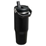 Bicchiere isolato Stanley IceFlow™ 2.0 da 890 ml in acciaio inox con cannuccia ribaltabile personalizzato con logo - Pubblienne