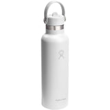 Borraccia Hydro Flask Standard Mouth da 621 ml in acciaio inossidabile con isolamento termico e tappo con cannuccia personalizzato con logo - Pubblienne