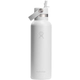 Borraccia Hydro Flask Standard Mouth da 621 ml in acciaio inossidabile con isolamento termico e tappo con cannuccia personalizzato con logo - Pubblienne