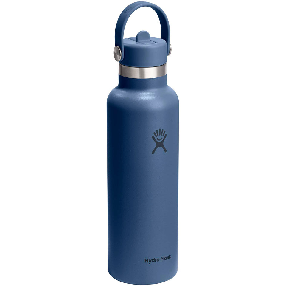 Borraccia Hydro Flask Standard Mouth da 621 ml in acciaio inossidabile con isolamento termico e tappo con cannuccia personalizzato con logo - Pubblienne