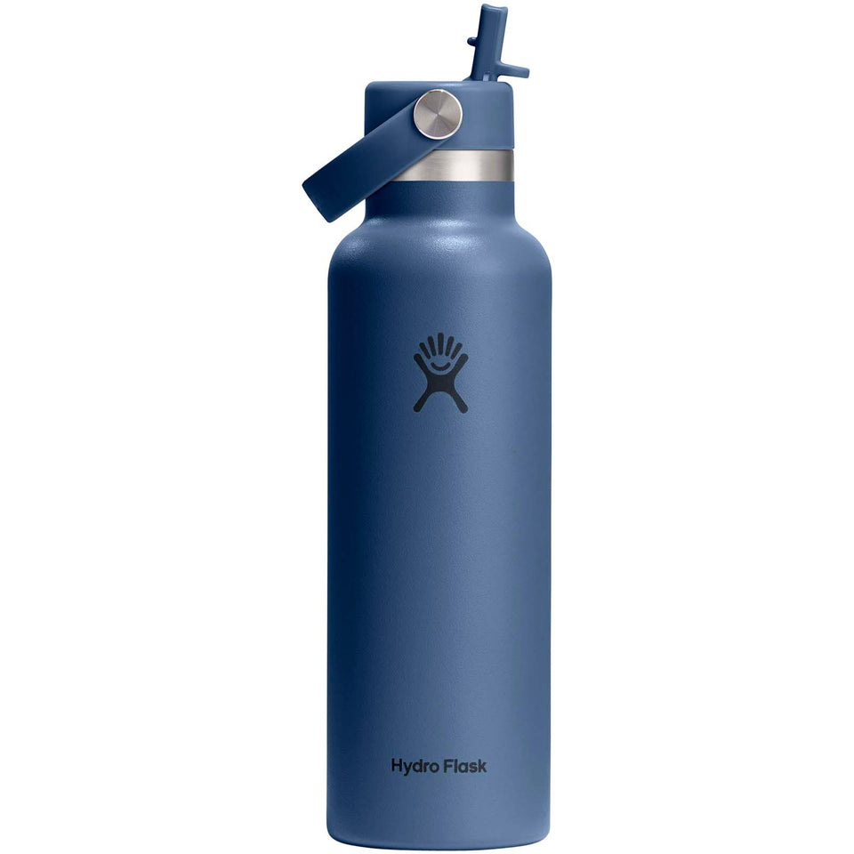 Borraccia Hydro Flask Standard Mouth da 621 ml in acciaio inossidabile con isolamento termico e tappo con cannuccia personalizzato con logo - Pubblienne