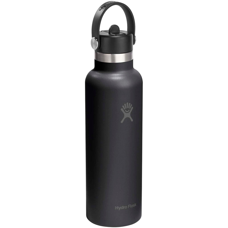 Borraccia Hydro Flask Standard Mouth da 621 ml in acciaio inossidabile con isolamento termico e tappo con cannuccia personalizzato con logo - Pubblienne