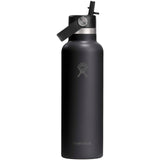 Borraccia Hydro Flask Standard Mouth da 621 ml in acciaio inossidabile con isolamento termico e tappo con cannuccia personalizzato con logo - Pubblienne