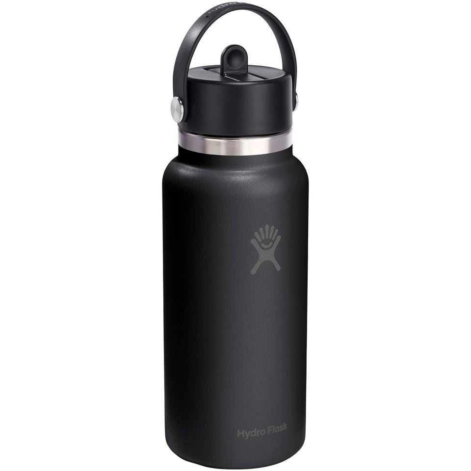 Borraccia termica Hydro Flask Wide Mouth da 946 ml in acciaio inossidabile e tappo con cannuccia personalizzato con logo - Pubblienne