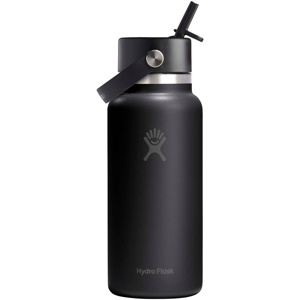 Borraccia termica Hydro Flask Wide Mouth da 946 ml in acciaio inossidabile e tappo con cannuccia personalizzato con logo - Pubblienne