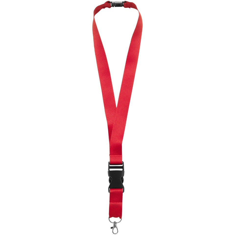Lanyard Yogi con fibbia staccabile e sgancio di sicurezza personalizzato con logo - Pubblienne