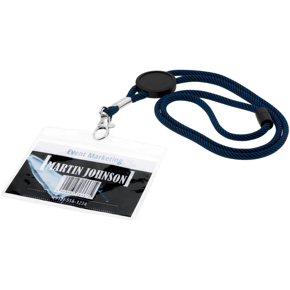 Porta badge trasparente Serge personalizzato con logo - Pubblienne